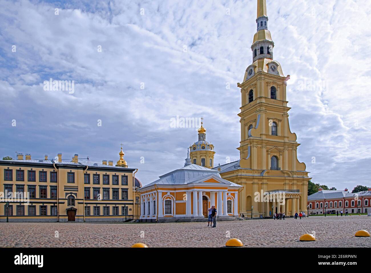 Cathédrale Pierre-et-Paul, cathédrale orthodoxe russe à l'intérieur de la forteresse Pierre-et-Paul à Saint-Pétersbourg, en Russie Banque D'Images