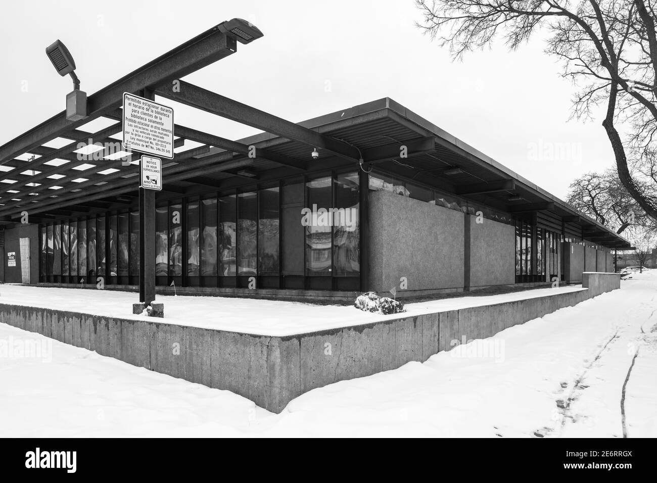 Bibliothèque Forest Home Banque D'Images