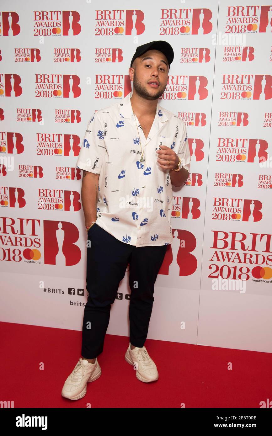 USAGE ÉDITORIAL SEULEMENT XXXX Jax Jones participant à l'événement de nominations Brit Awards 2018 qui a eu lieu aux studios ITV de Southbank, Londres. Le crédit photo devrait se lire: David Jensen/EMPICS Entertainment Banque D'Images