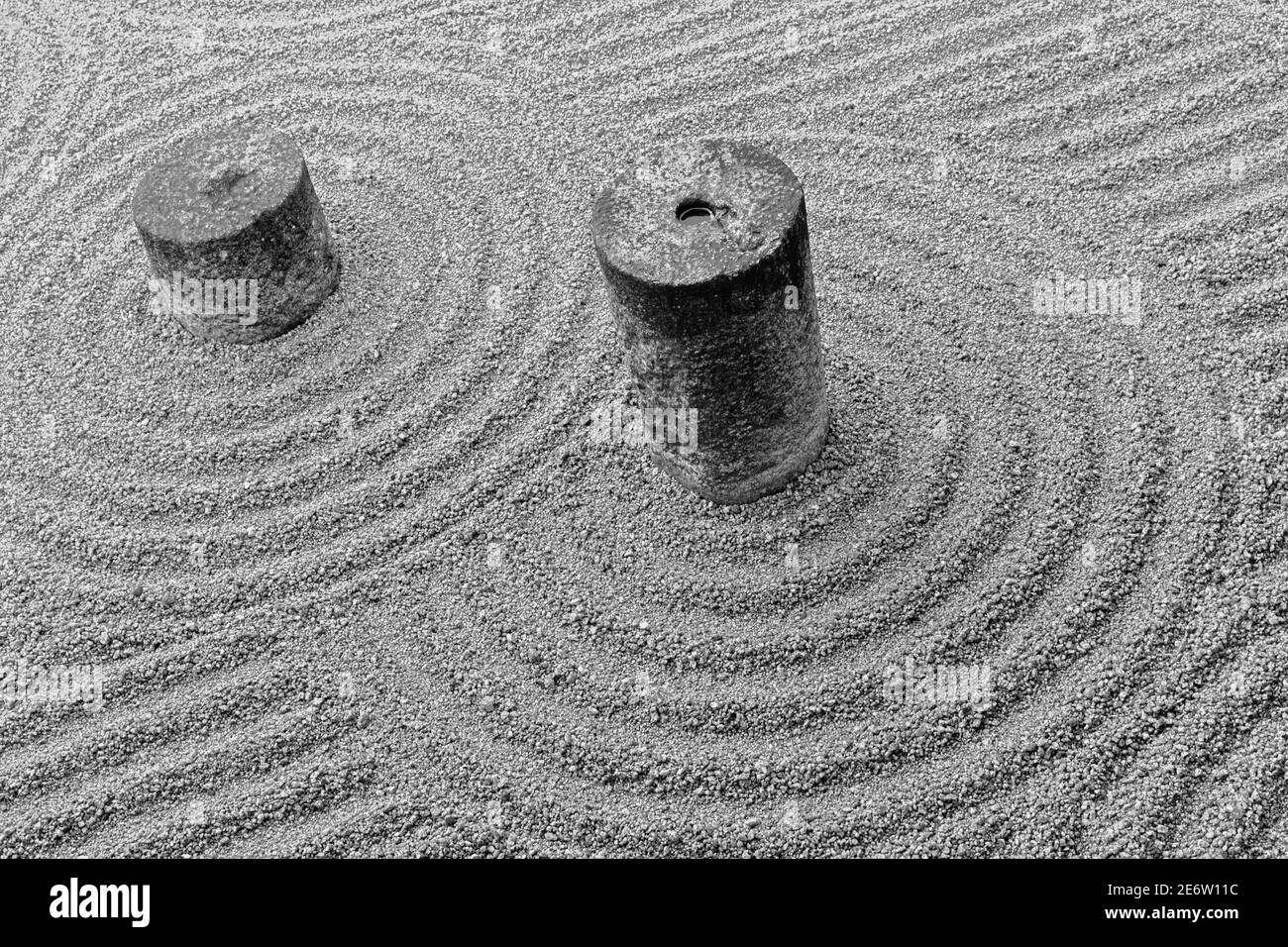 Jardin de Rock Zen japonais au temple de Tofuku-ji Banque D'Images