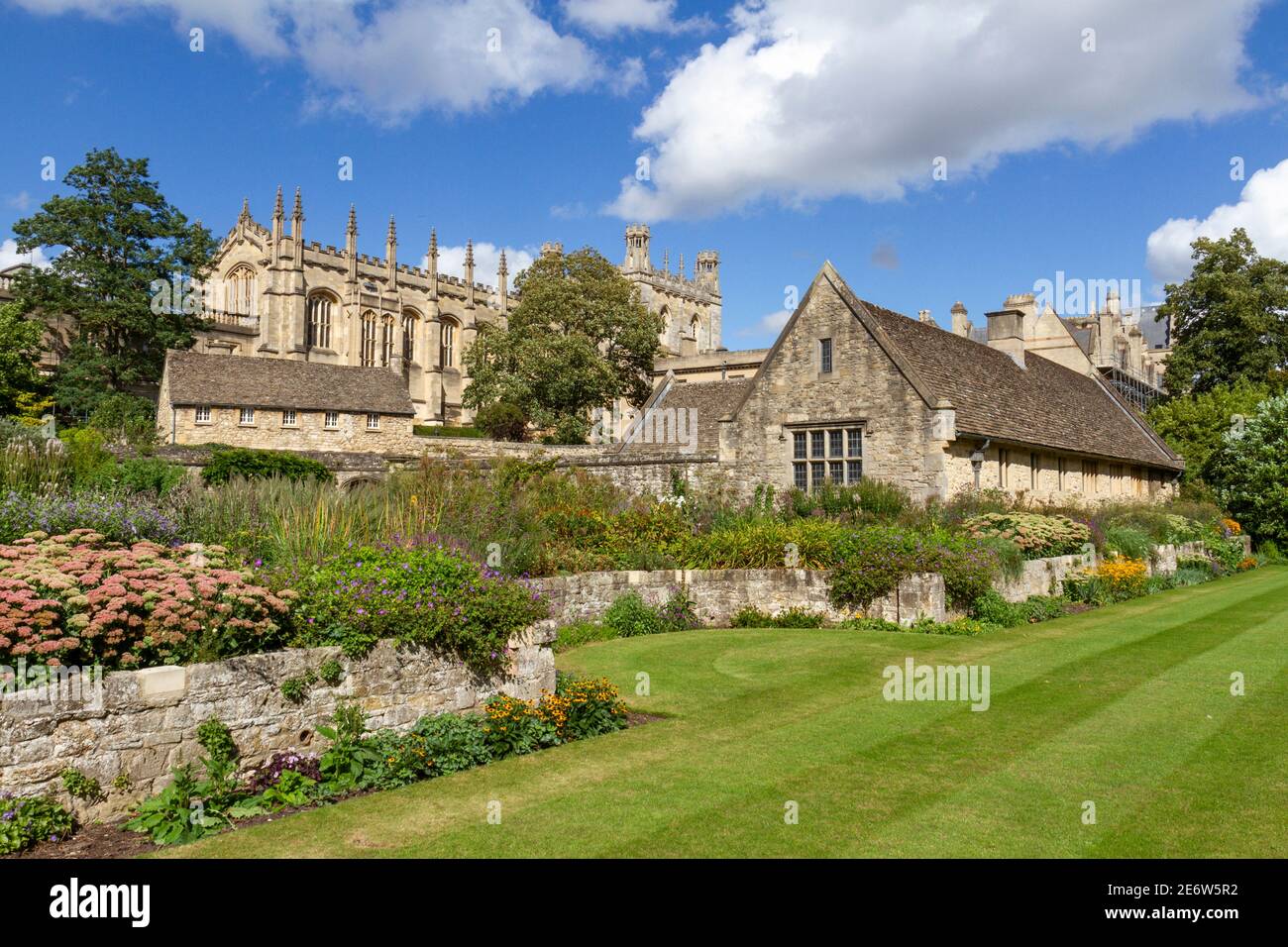 Christ Church College et Memorial Gardens à Oxford, Oxfordshire, Royaume-Uni. Banque D'Images