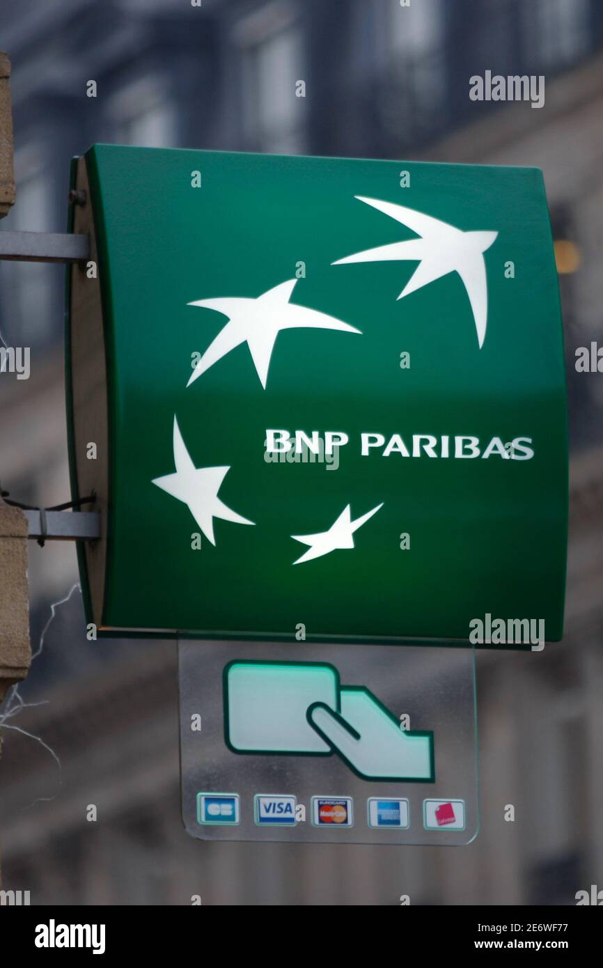 The Logo Of French Bnp Paribas Bank Is Seen In Central Paris December 15 2008 Three European Banks On Sunday Announced A Total Of About 3 8 Billion In Exposure To An Investment
