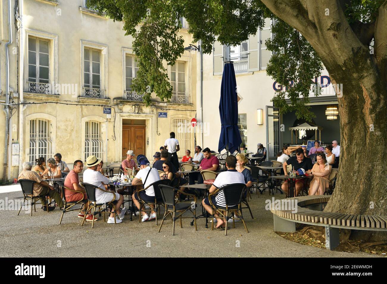 France, Vaucluse, Avignon, place saint Didier Banque D'Images