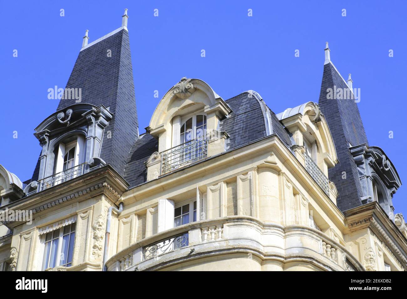 France, Allier, Vichy, rue de Belgique, bâtiment du début du XXe siècle Banque D'Images