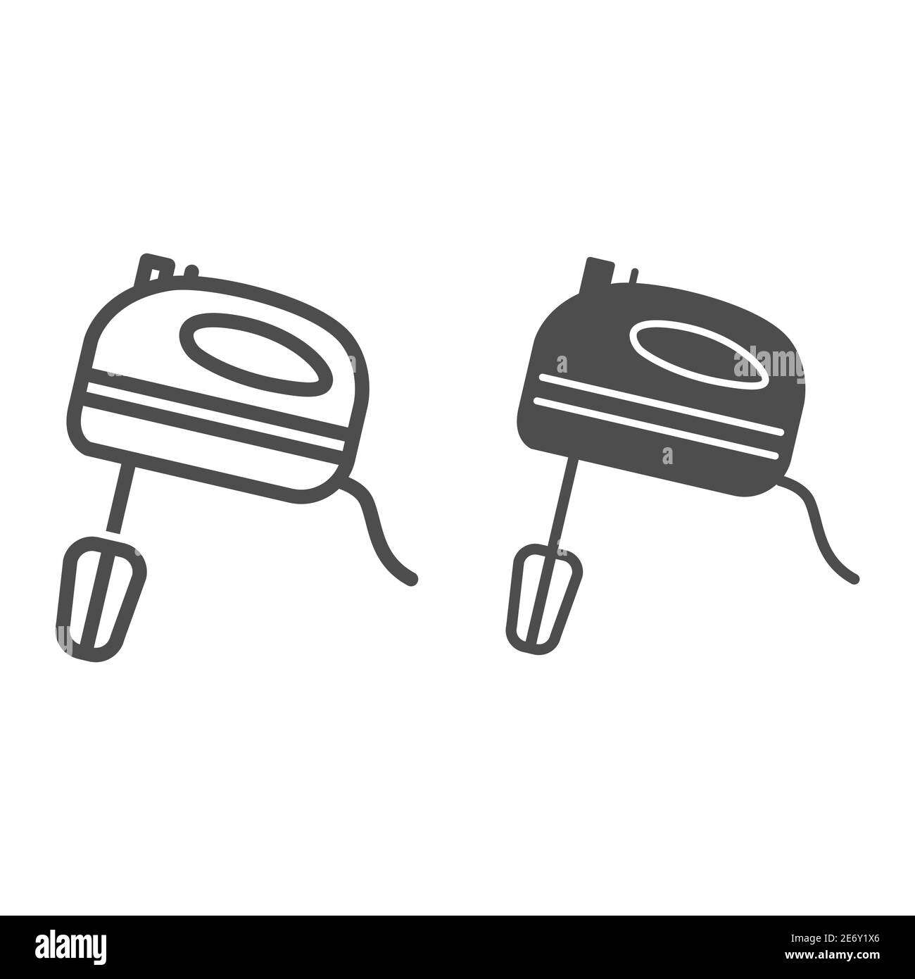 Ligne de mixage et icône solide, concept ccc, panneau de mixage de cuisine sur fond blanc, icône de mixeur de main dans le style de contour pour le concept mobile et la conception web Illustration de Vecteur Ligne de mixage et icône solide, concept ccc, panneau de mixage de cuisine sur fond blanc, icône de mixeur de main dans le style de contour pour le concept mobile et la conception web Illustration de Vecteur