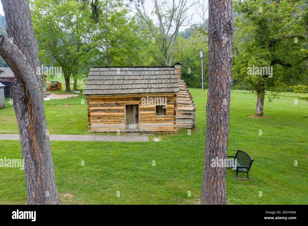 La maison d'Abraham Lincoln à Knob Creek, Kentucky, USA Banque D'Images