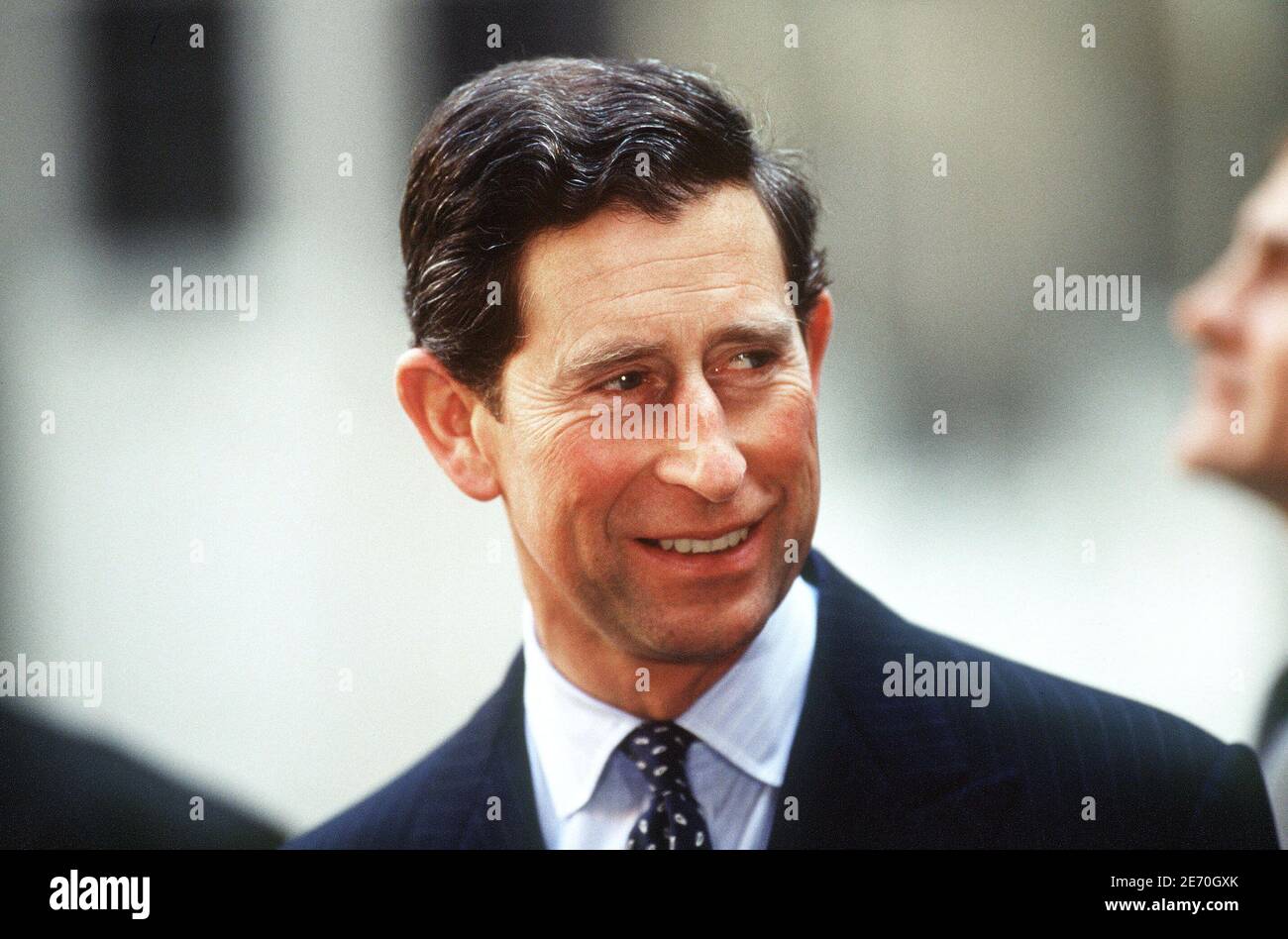 Le prince Charles de Grande-Bretagne lors de sa visite officielle à Paris, France, le 2 mars 1992. Photo de Patrick Durand/ABACAPRESS.COM Banque D'Images