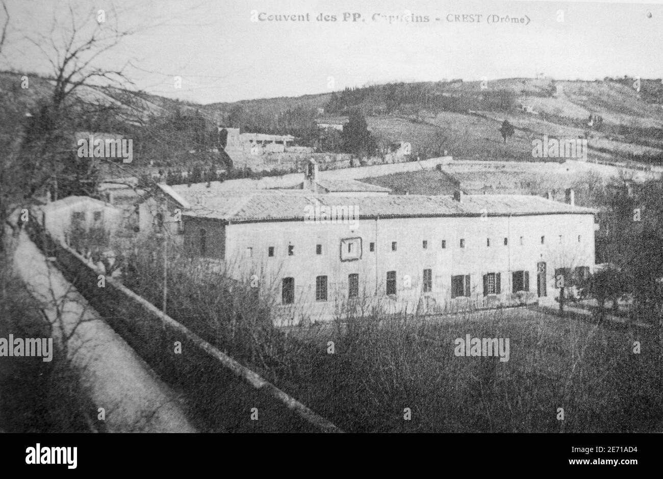 Dans ce monastère (aujourd'hui reconstruit), le prêtre français Abbe Pierre était un simple frère de capucine de 1932 à 1939 , l'ancien monastère de Crest (sud de la France) janvier 23,2007. Photo de Vincent Dargent/ABACAPRESS.COM Banque D'Images