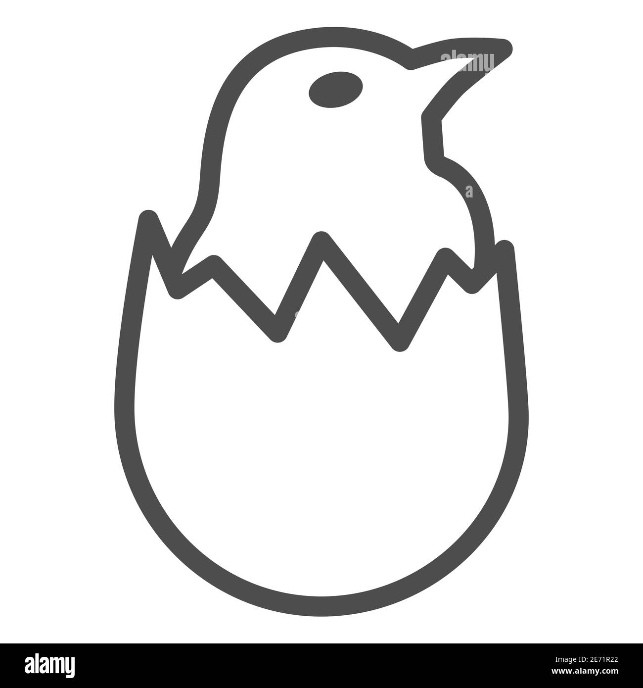 Poulet dans la ligne de coquillages icône, Farm Birds concept, petite poussin dans le signe de l'oeuf fissuré sur fond blanc, poulet nouveau-né dans l'aubergine cassé icône dans Illustration de Vecteur Poulet dans la ligne de coquillages icône, Farm Birds concept, petite poussin dans le signe de l'oeuf fissuré sur fond blanc, poulet nouveau-né dans l'aubergine cassé icône dans Illustration de Vecteur