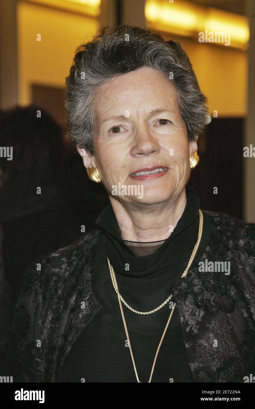 Anne-Aymone Giscard d'Estaing au gala de l'association 'l'Enfance Majuscule' qui s'est tenue à la salle Gaveau à Paris, France, le 5 février 2007. Photo de Mousse/ABACAPRESS.COM Banque D'Images