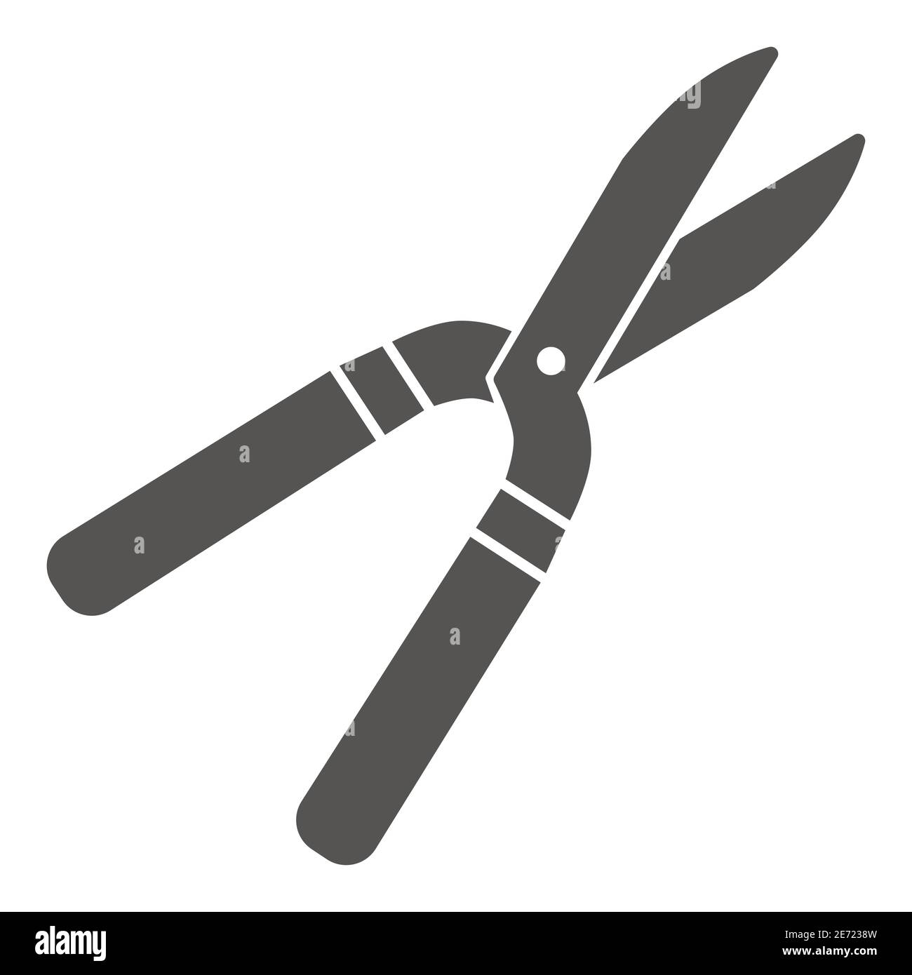 Sécateur icône solide, jardin et concept de jardinage, Pruning ciseaux signe sur fond blanc, sécateur icône en style glyphe pour le concept mobile et le web Illustration de Vecteur