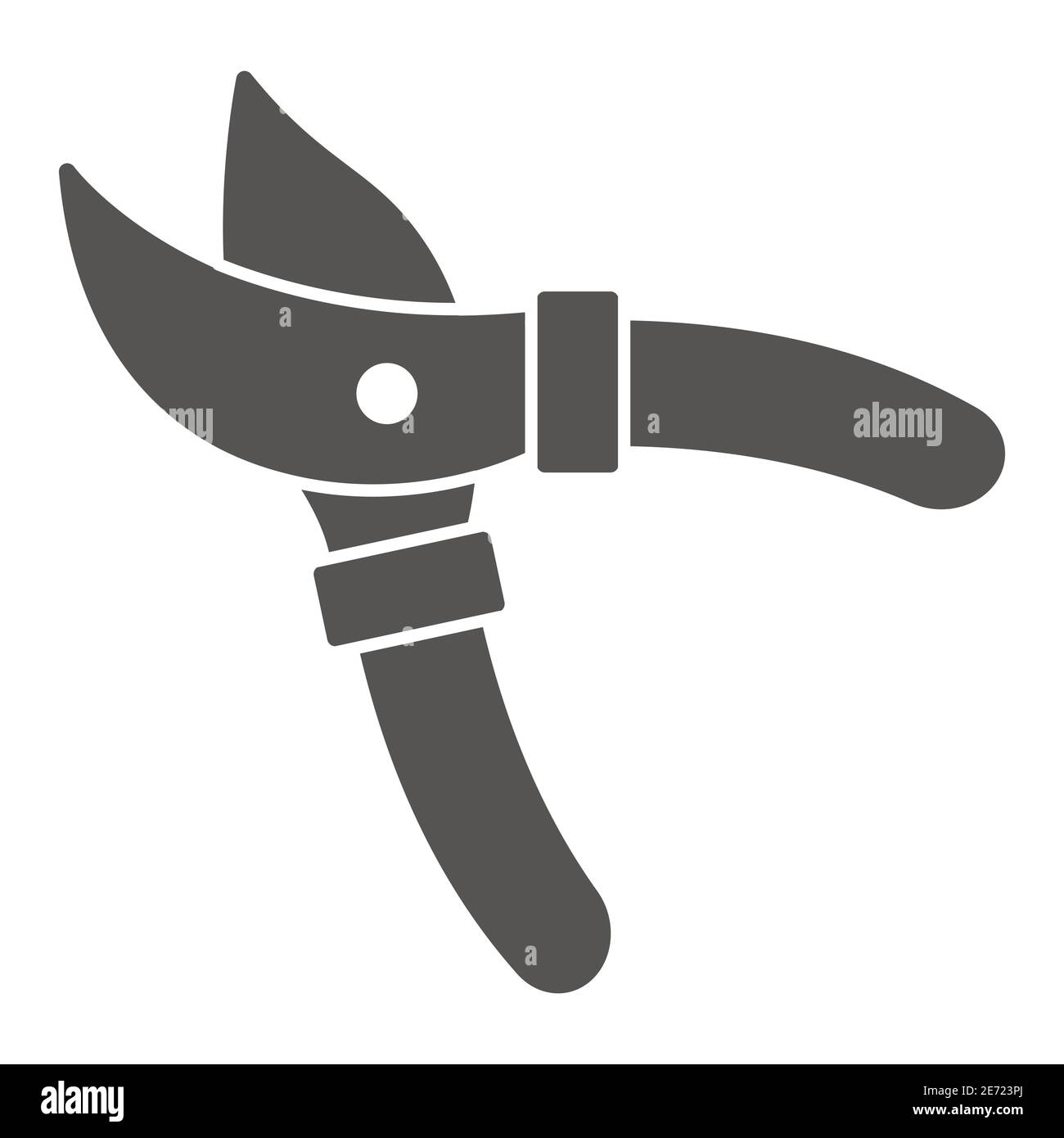 Ciseaux de jardin icône solide, jardin et concept de jardinage, sécateurs signe sur fond blanc, ciseaux de jardinage icône en style glyphe pour le concept mobile Illustration de Vecteur