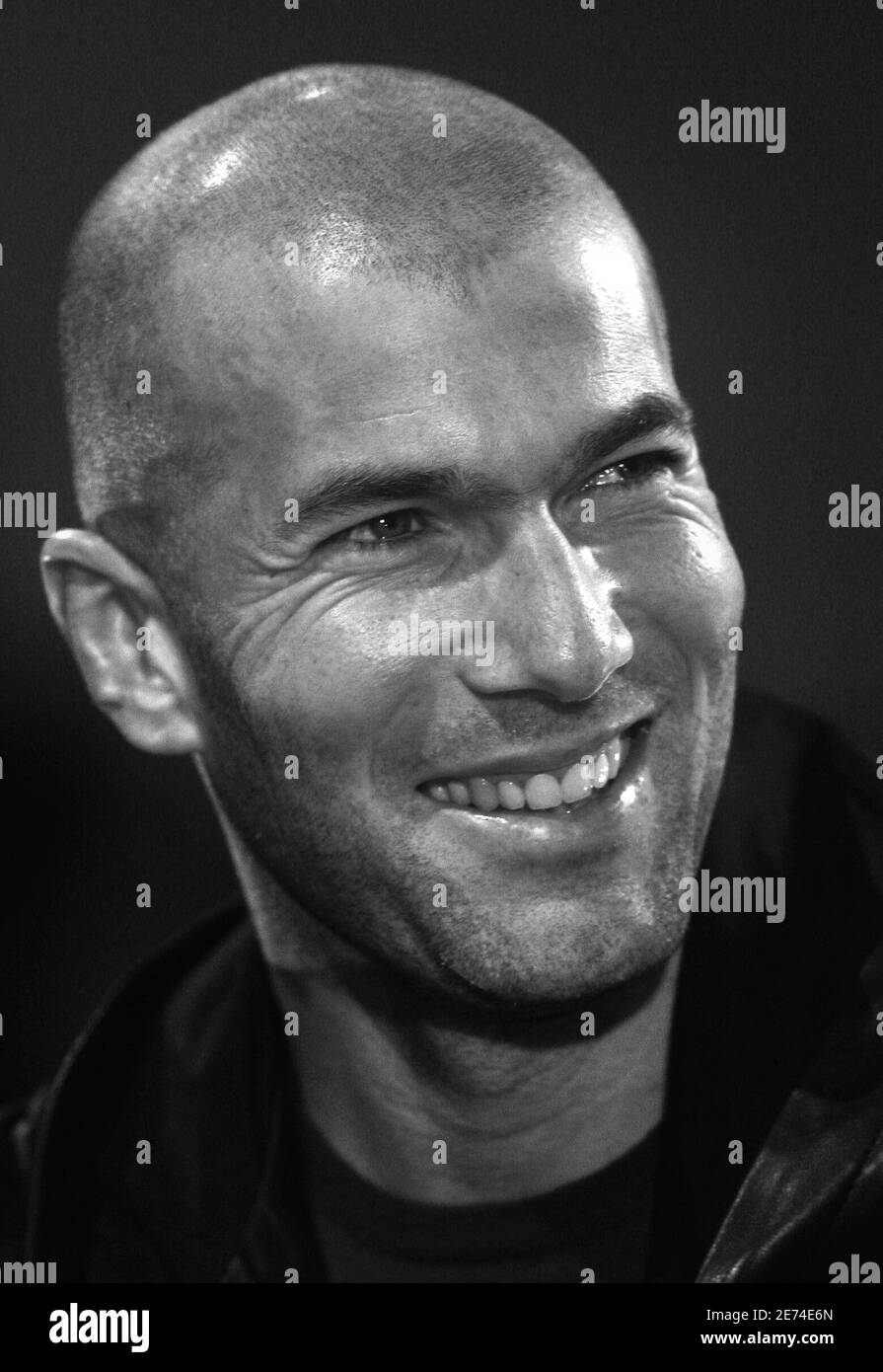 Zinedine zidane Banque d images noir et blanc Alamy