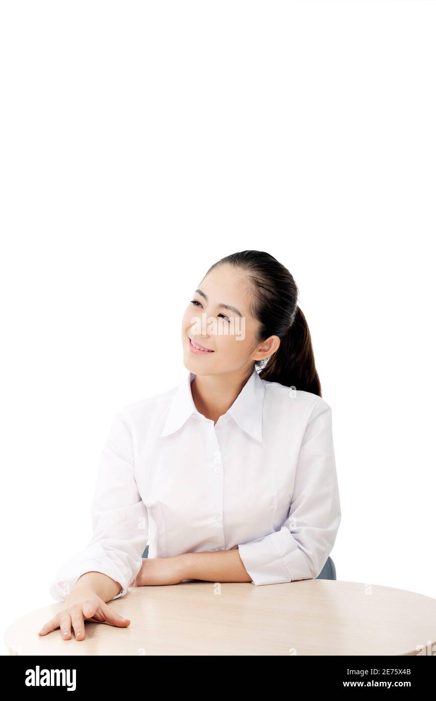 Femme d'affaires de mode orientale photo de haute qualité Banque D'Images