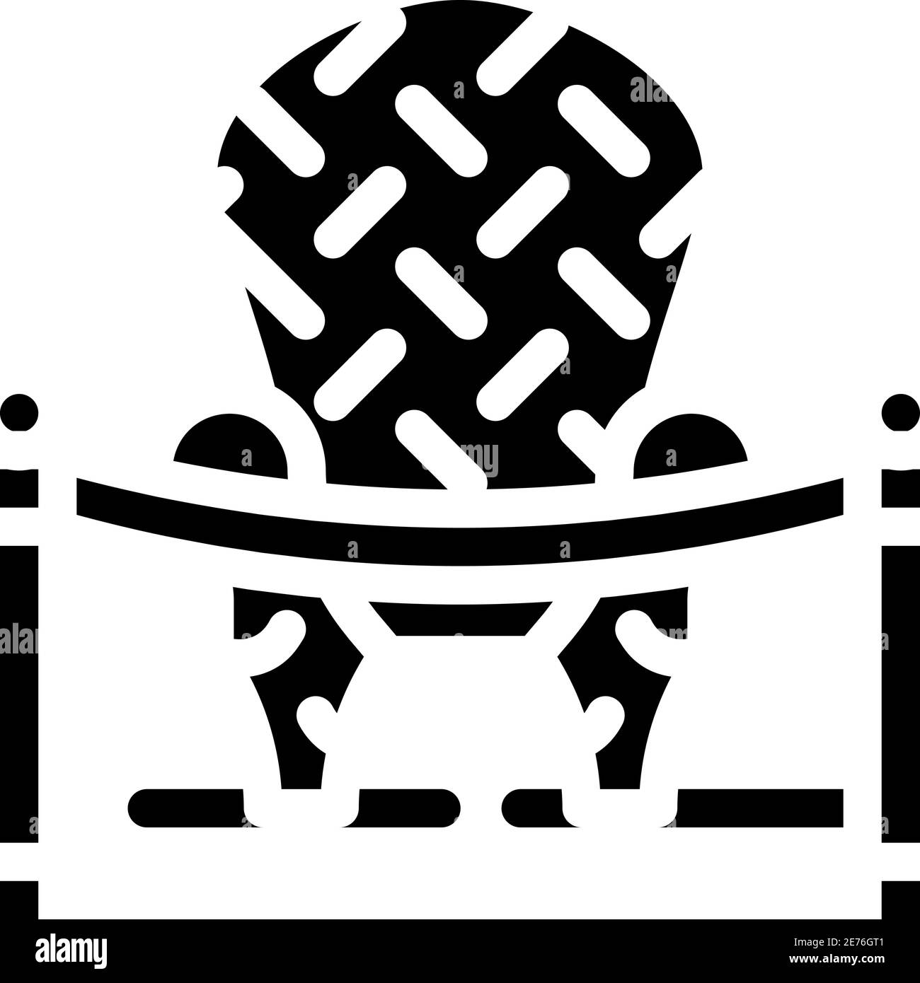 illustration vectorielle d'icône de glyphe dans le musée du meuble Illustration de Vecteur