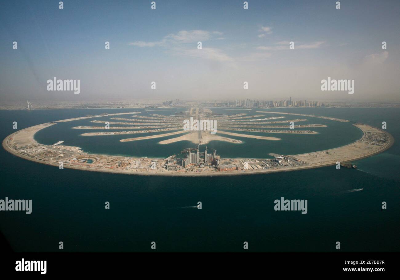 Dubai Palm Islands Aerial Banque d'image et photos Alamy