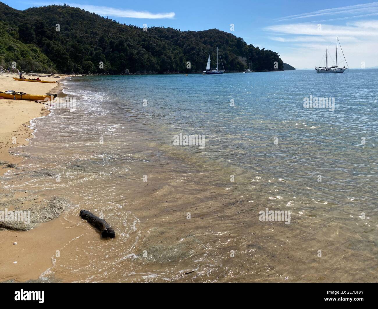 Magnifique paysage dans le parc national d'Abel Tasman, région de Nelson, Nouvelle-Zélande Banque D'Images