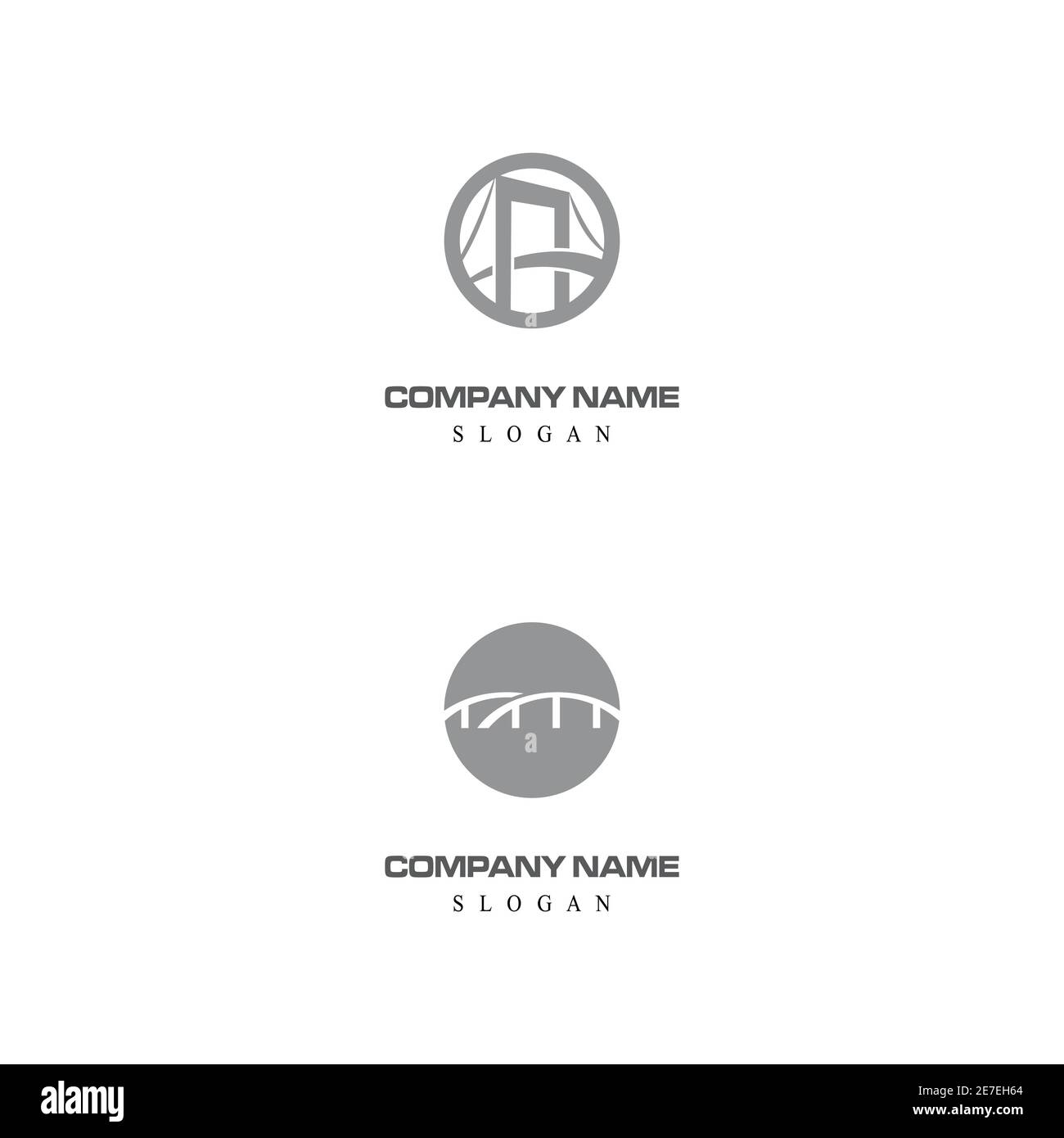 Logo vectoriel Pont Modèle icône illustration design Illustration de Vecteur