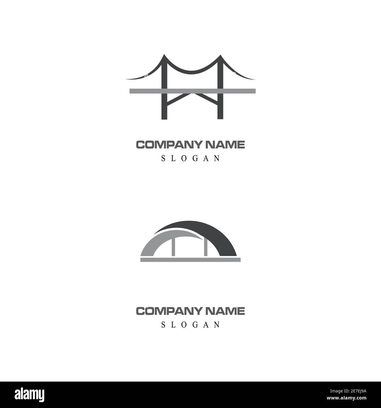 Logo vectoriel Pont Modèle icône illustration design Illustration de Vecteur