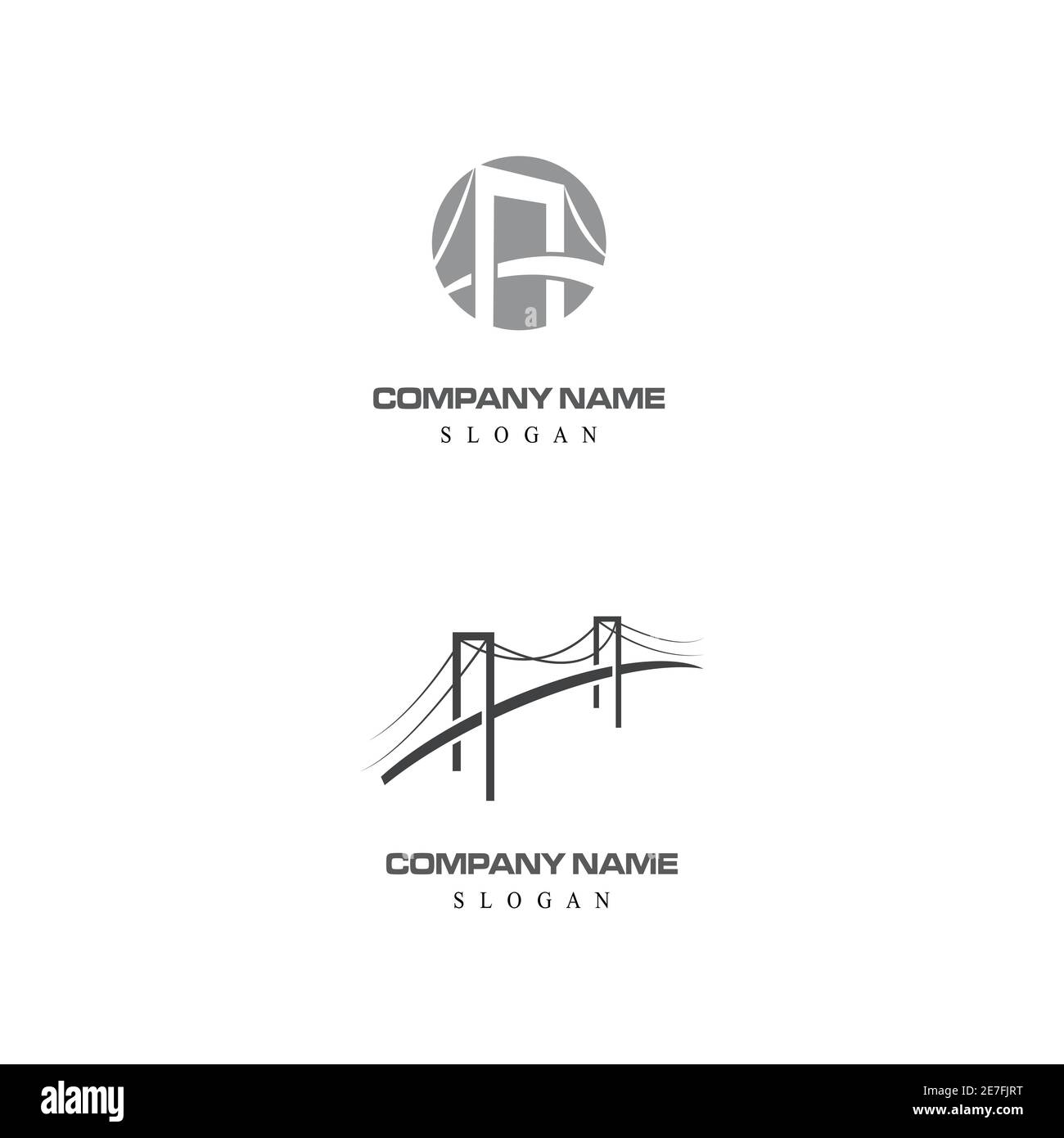 Logo vectoriel Pont Modèle icône illustration design Illustration de Vecteur