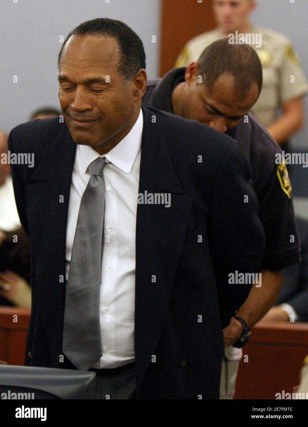 O J Simpson Is Taken Into Custody After Being Convicted On All Charges In His Las Vegas Kidnapping And Robbery Trial At The Clark County Regional Justice Center In Las Vegas October 3