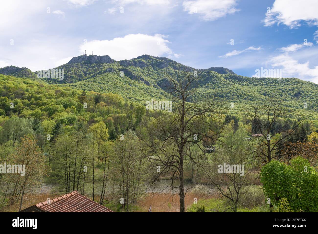Zone protégée dans le nord de l'Italie. Parc régional Campo dei Fiori, Brinzio Banque D'Images