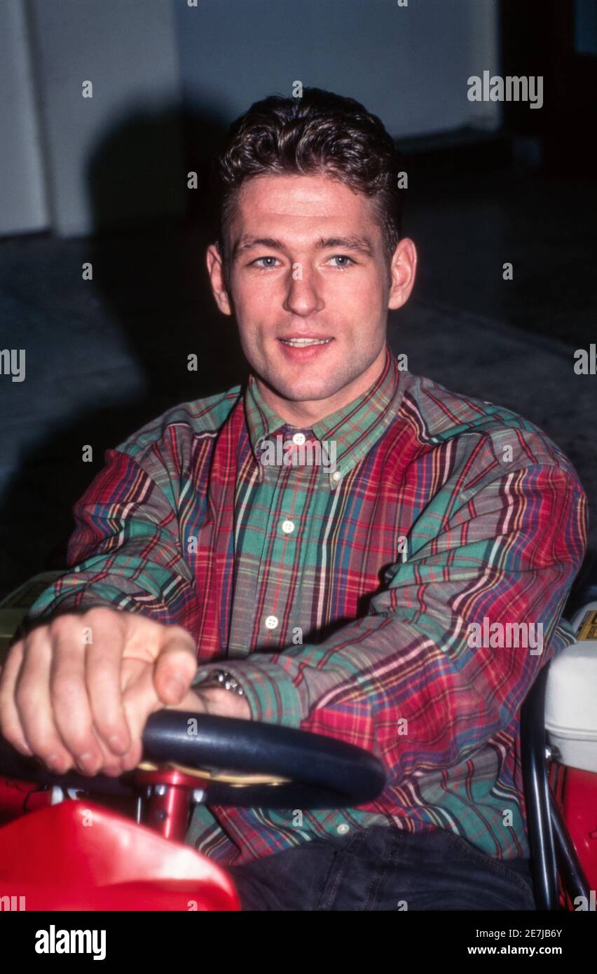 UTRECHT, PAYS-BAS - 16 NOVEMBRE 1995 : Jos Verstappen dans un kart. Verstappen est un ancien pilote de F1 néerlandais. Il est le père du pilote de F1 Banque D'Images