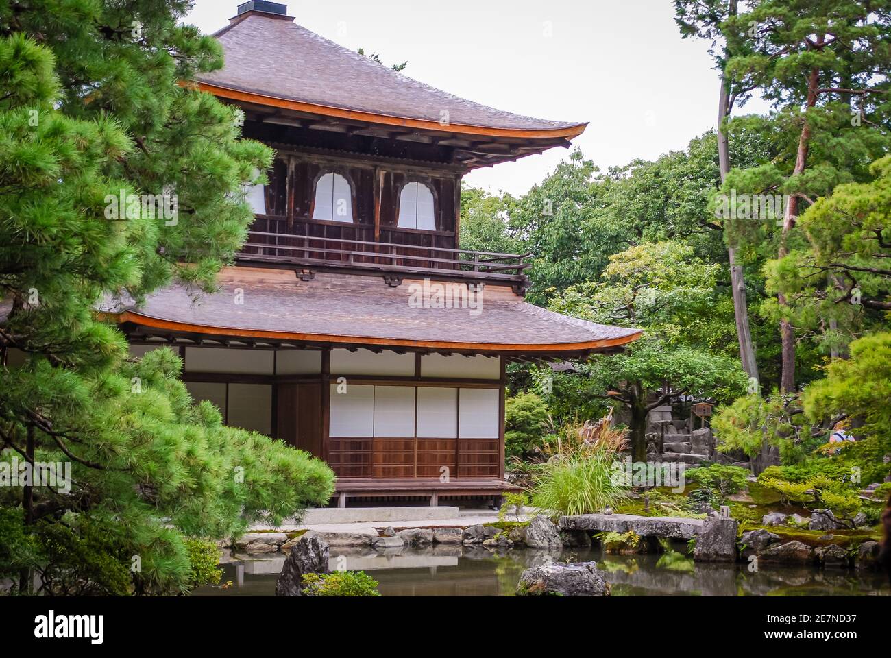 Ginkaku-ji, (Temple du Pavillon d'argent), Kyoto, Japon Banque D'Images