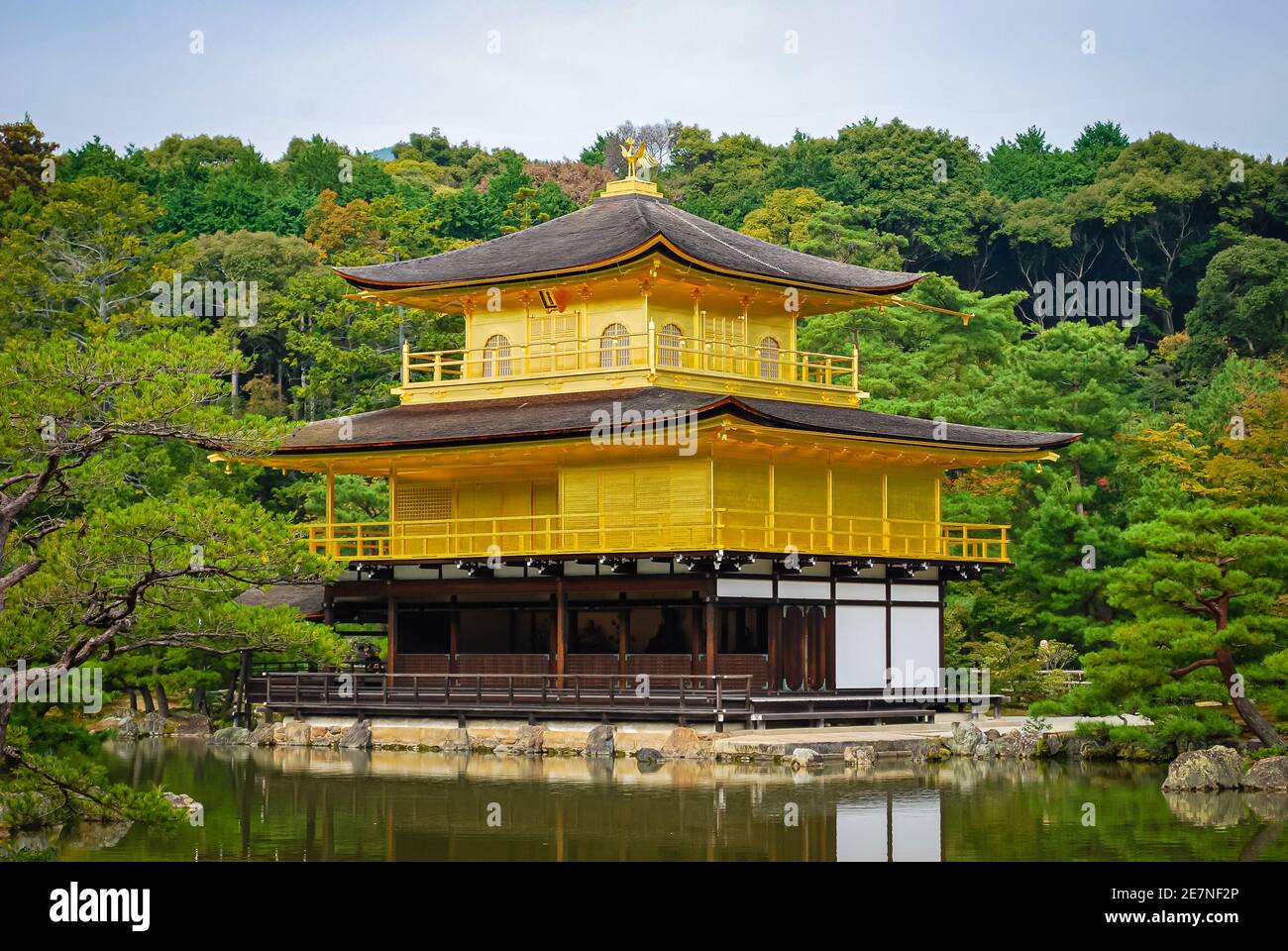 Kinkakuji (Pavillon d'or), Kyoto, Japon Banque D'Images