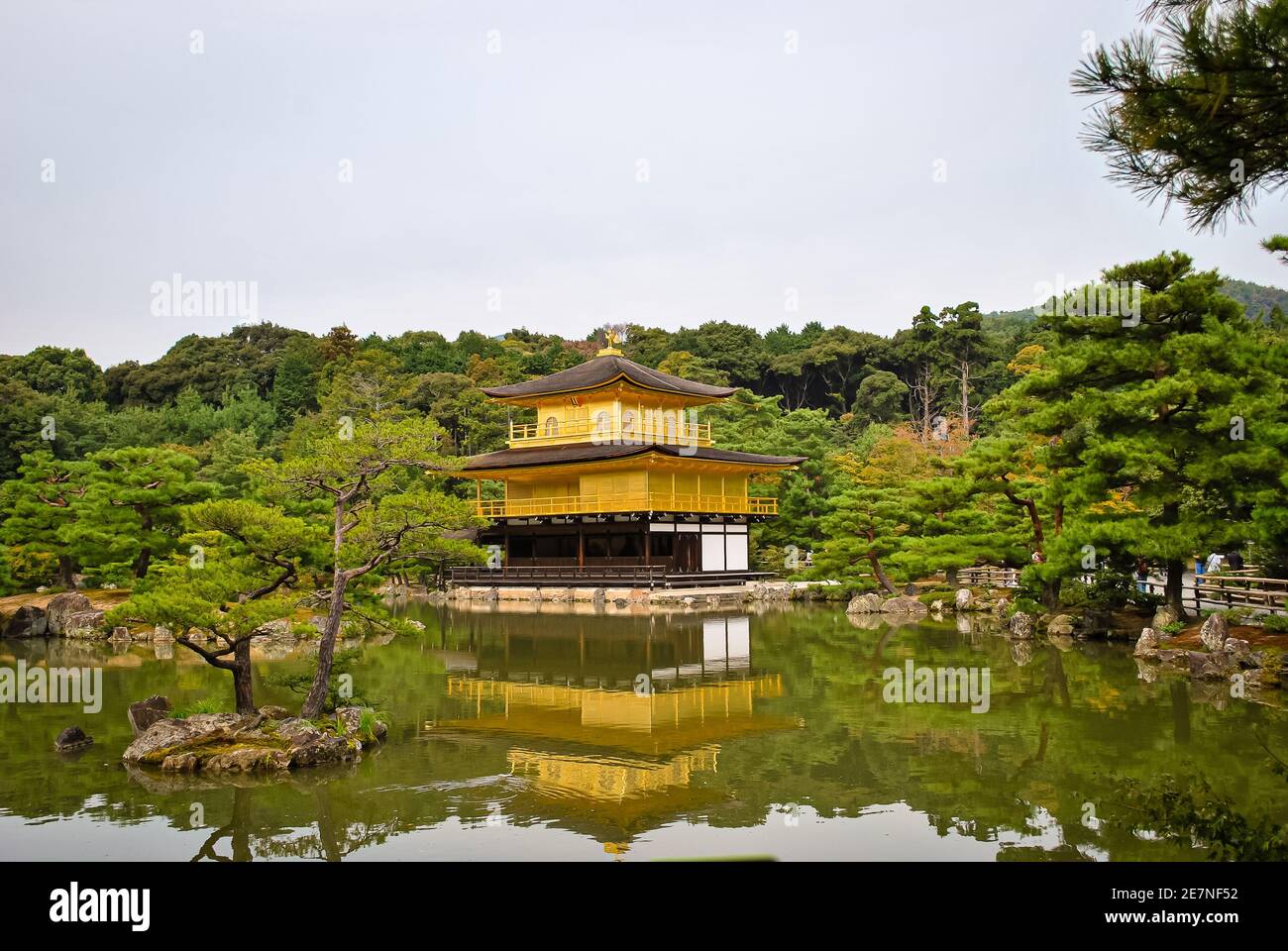 Kinkakuji (Pavillon d'or), Kyoto, Japon Banque D'Images