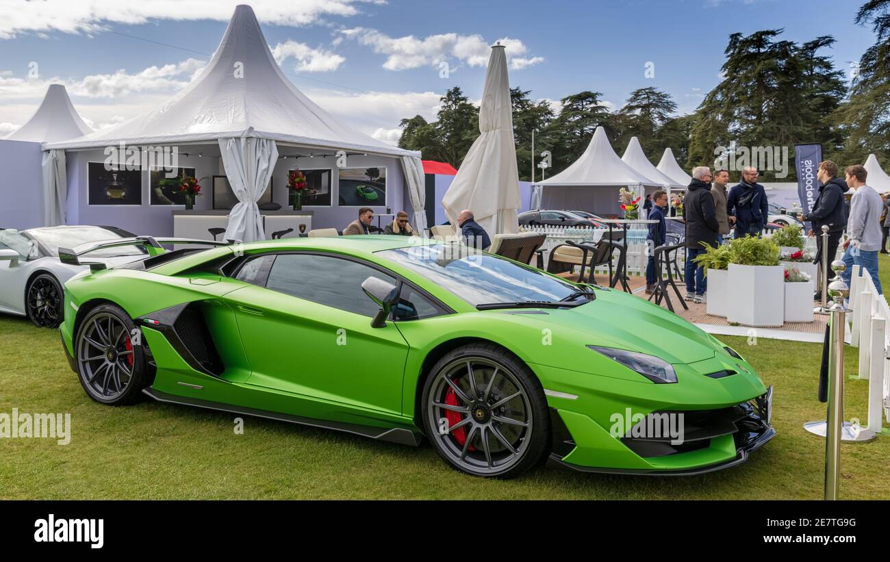 Lamborghini Aventador SVJ au Concours d’élégance Au Palais de Blenheim le 26 septembre 2020 Banque D'Images