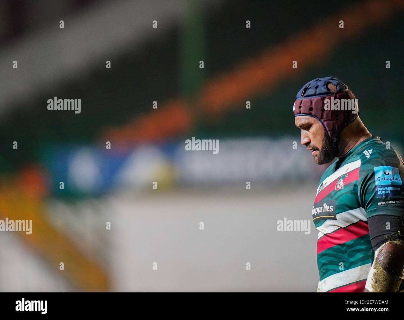 Leicester Tigers aile Nemani Nadolo lors d'un match Gallagher Premiership Round 7 Rugby Union, le vendredi 29 janvier 2021, à Leicester, Royaume-Uni. (St Banque D'Images