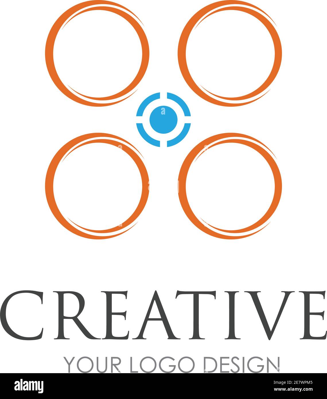 illustration vectorielle du logo drone Illustration de Vecteur