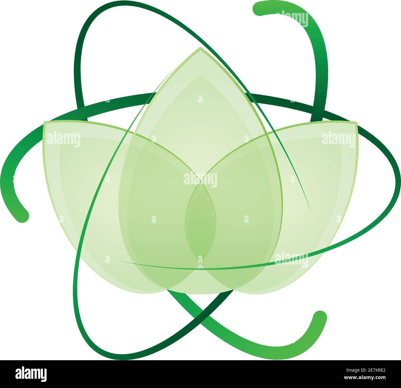 Feuilles, plante, naturopathe, spa, logo, icône Illustration de Vecteur