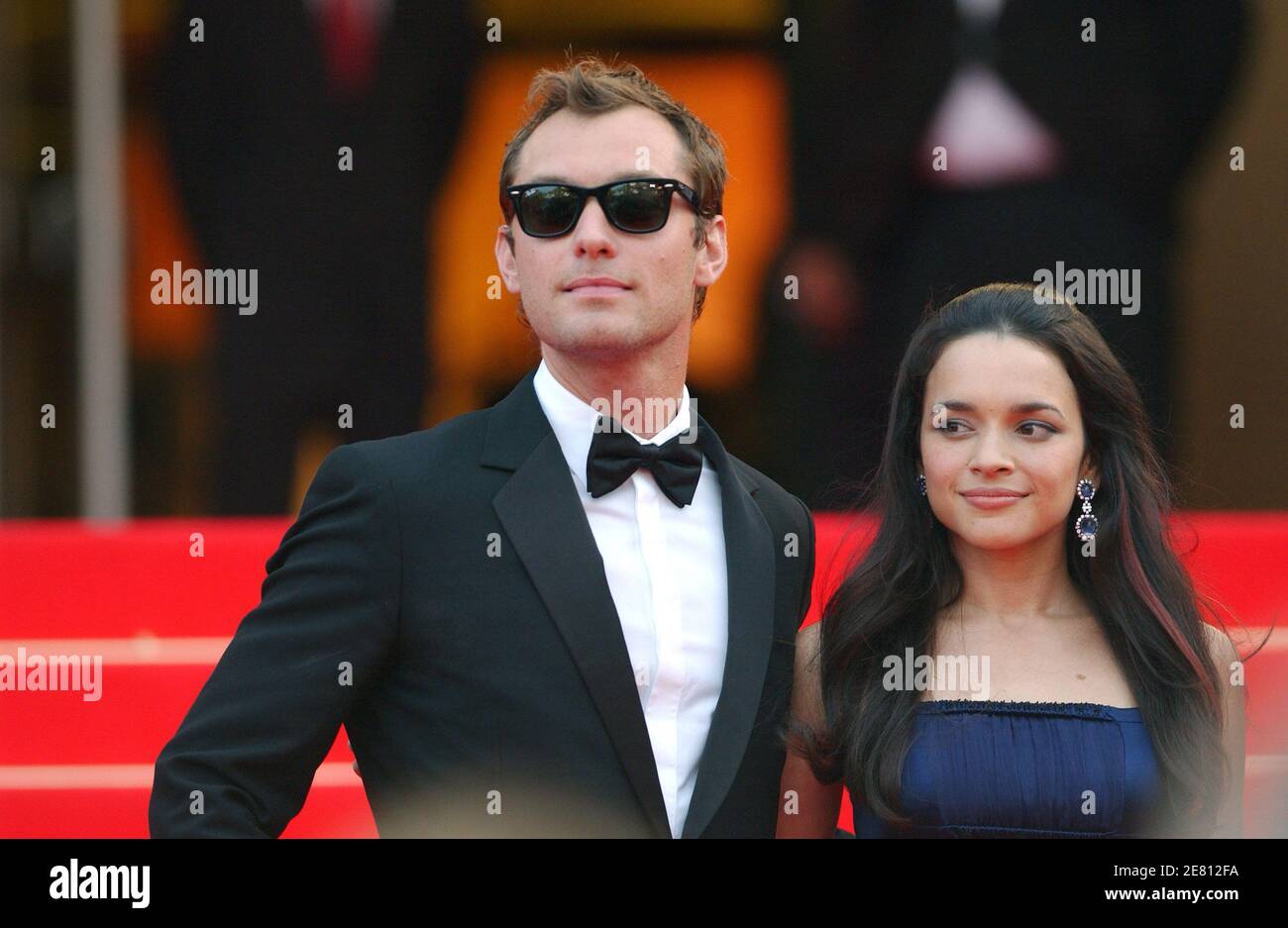Jude Law et Norah Jones arrivent à la projection du film de Wong Kar Wai 'My Blueberry Nights' présenté en compétition et inaugurent le 60ème Festival international du film de Cannes, France, le 16 mai 2007. Photo de Hahn-Nebinger-Orban/ABACAPRESS.COM Banque D'Images