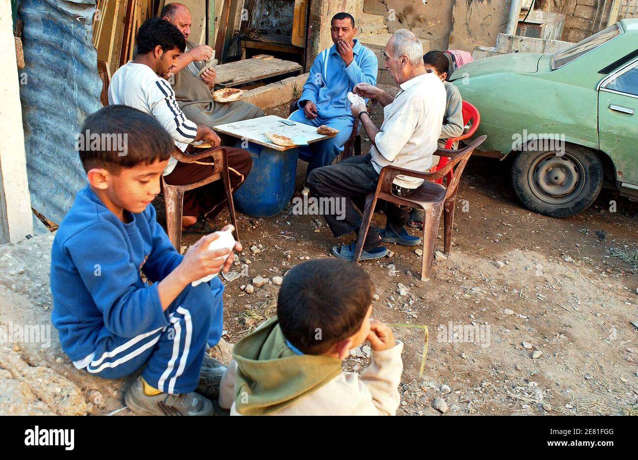 Camp palestinien de Sabra et Shatila le 29 novembre 2006. Ce camp de réfugiés a été créé le 1949 après la première guerre entre Israël et les pays arabes. Il est situé à l'ouest de Beyrouth, au Liban. Photo de Jules Motte/ABACAPRESS.COM Banque D'Images