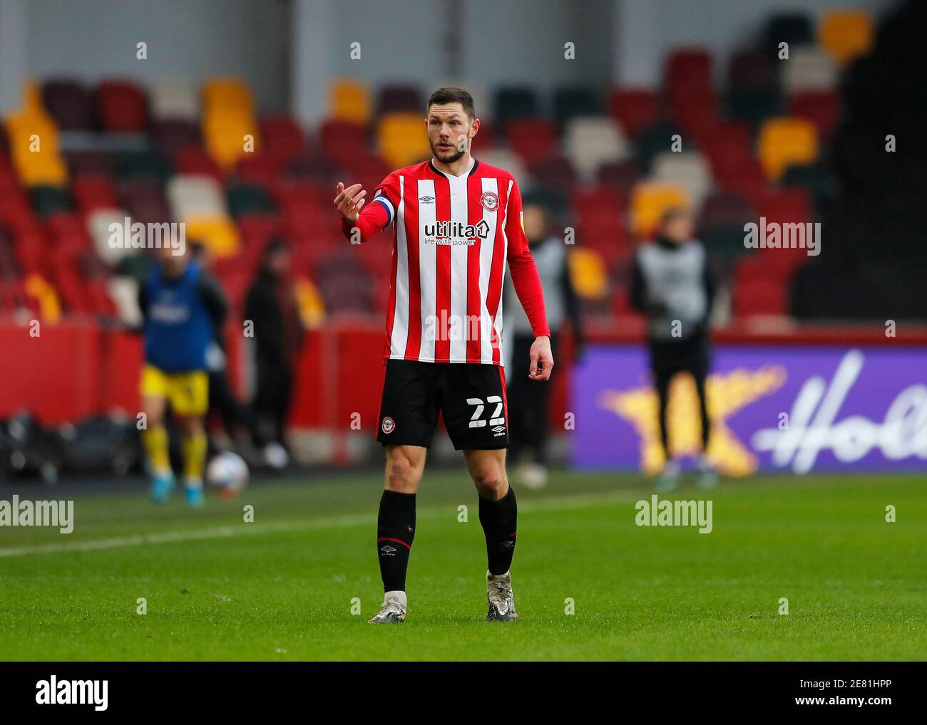 Brentford Community Stadium, Londres, Royaume-Uni. 30 janvier 2021. Championnat de football de la Ligue anglaise de football, Brentford FC versus Wycombe Wanderers; Henrik Dalsgaard de Brentford Credit: Action plus Sports/Alay Live News Banque D'Images