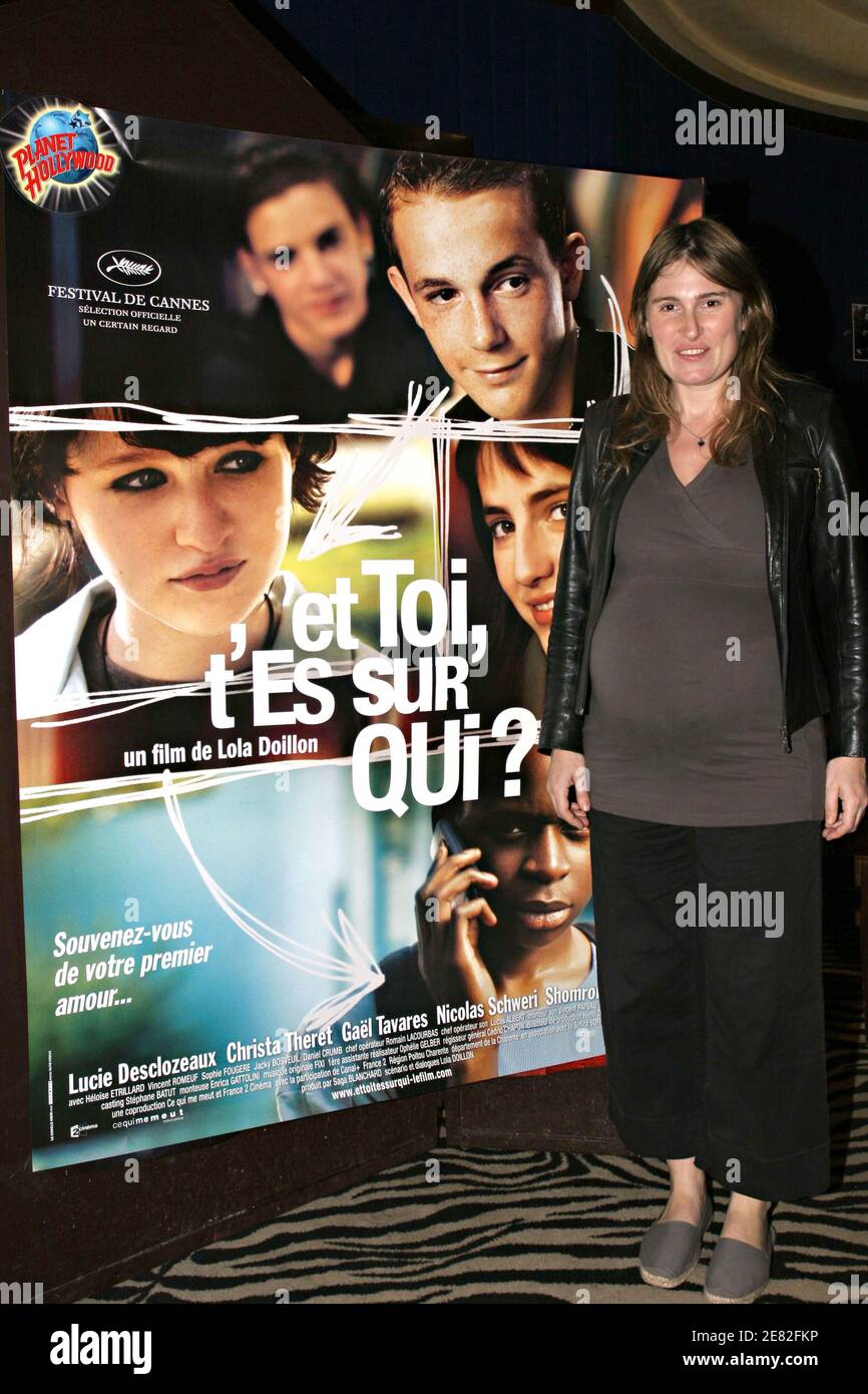 Le réalisateur Lola Doillon assiste à la première qui a eu lieu au restaurant Planet Hollywood à Paris, le 8 juin 2007. Le film a été présenté pendant le 60ème Festival de Cannes. Photo de Benoit Pinguet/ABACAPRESS.COM Banque D'Images