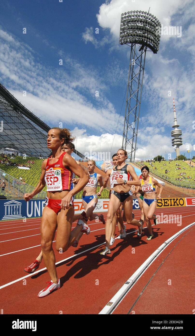 Atmosphère pendant la course à pied de 3000 mètres pour femmes à la coupe d'Europe Spar en athlétisme, à Munich, en Allemagne, le 23 juin 2007. Photo de Christophe Guibbbaud/Cameleon/ABACAPRESS.COM Banque D'Images