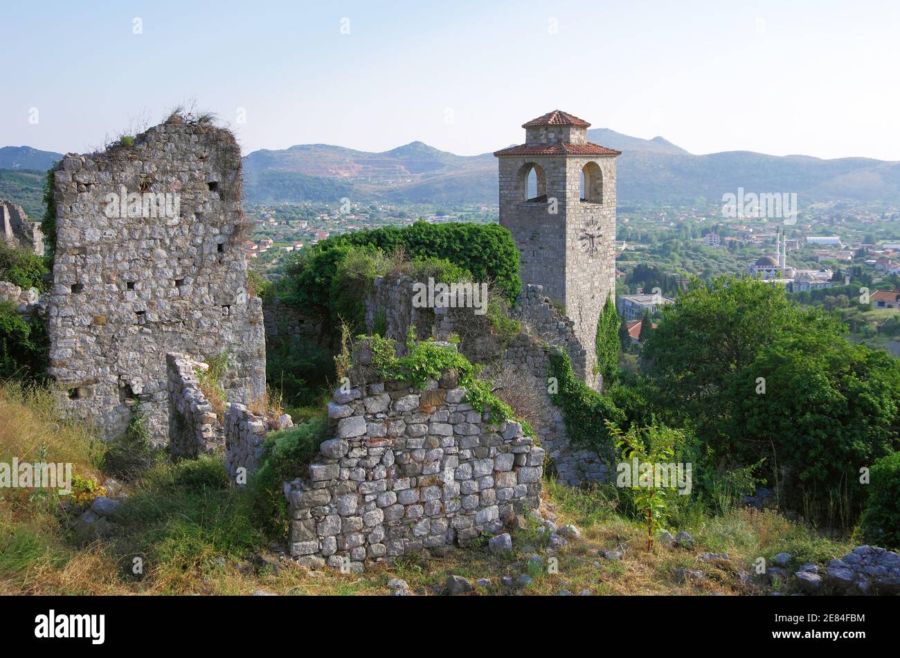 Ruines de l'ancienne forteresse de Stari Bar, Monténégro Banque D'Images