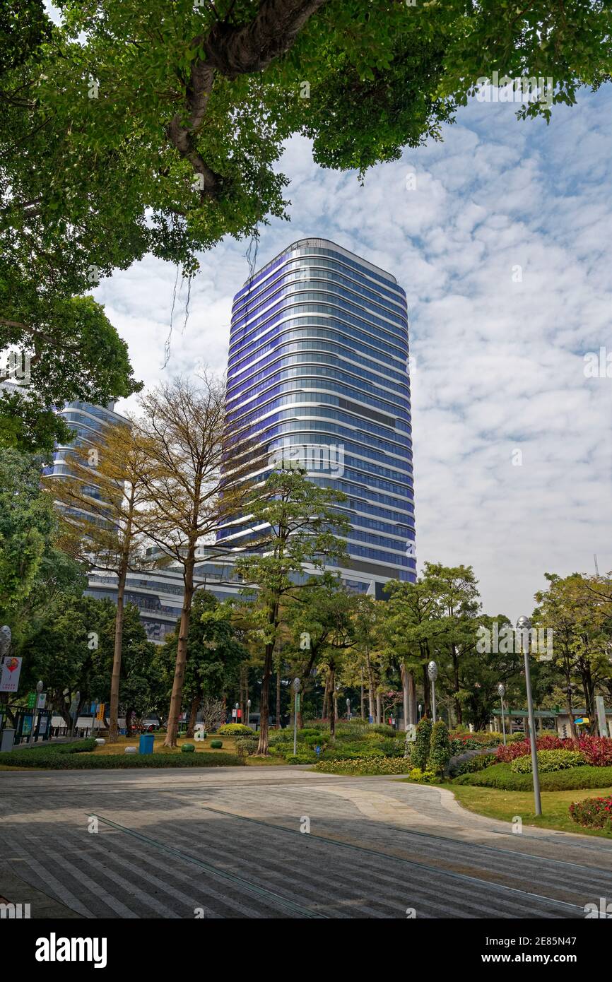 Guangzhou chine, journée moderne de l'architecture de la ville Banque D'Images