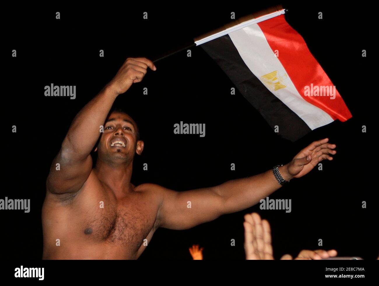 Les fans de football de l'équipe nationale algérienne et égyptienne