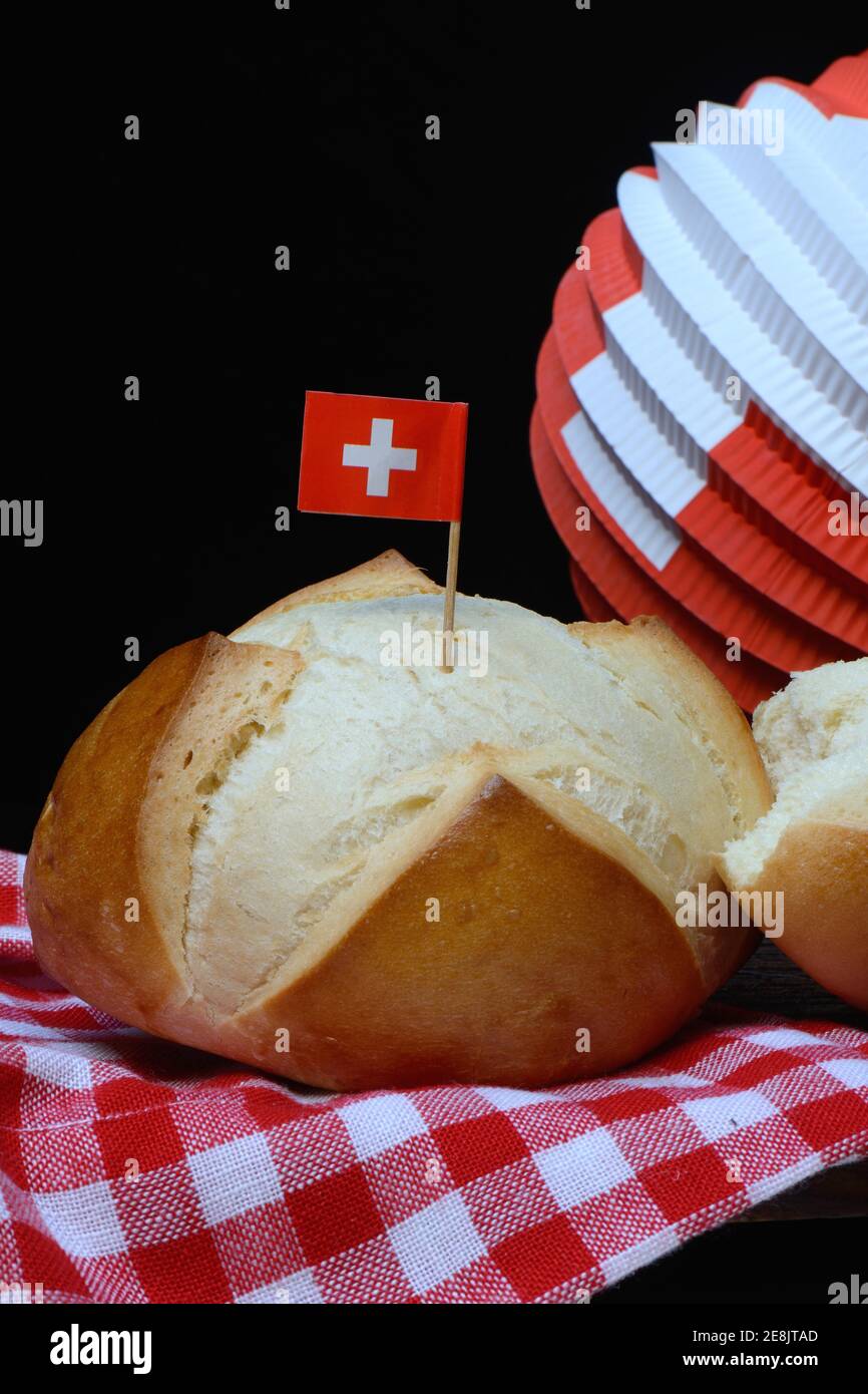 1er août-Weggen, Brioche, Fête nationale, Fête fédérale, Suisse Banque D'Images