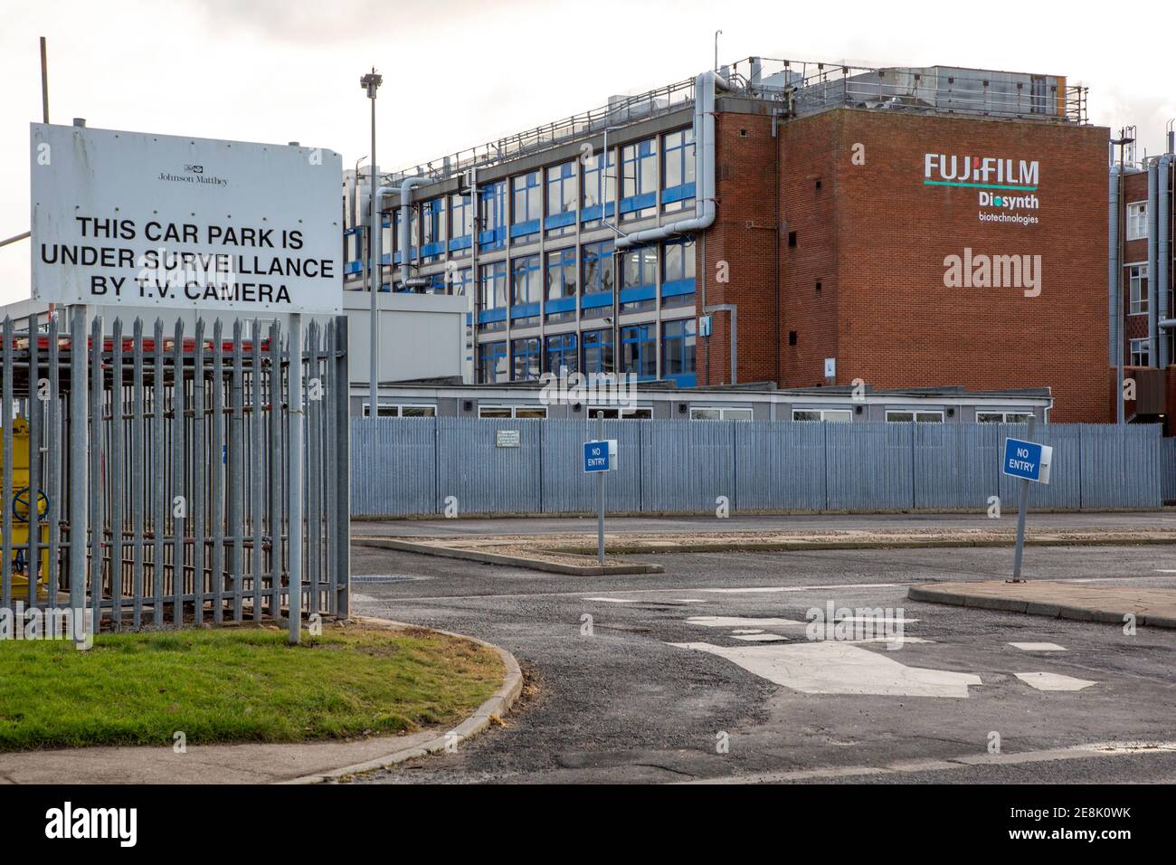 Stockton on Tees, Royaume-Uni. 30 janvier 2021. La production du nouveau vaccin contre le coronavirus, Novavax, débutera à l'usine Fujifilm Diosynth de Billingham. Banque D'Images