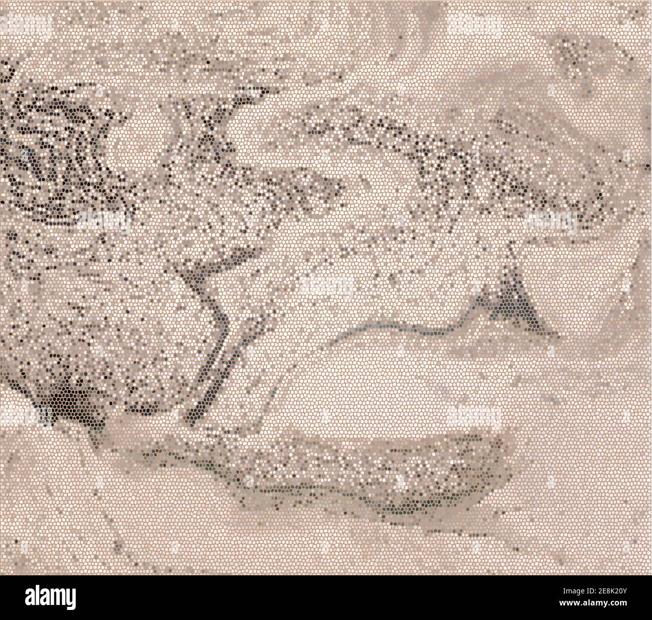 Arrière-plan abstrait du désert de sable. Dégradé de mosaïque beige-jaune. Illustration d'arrière-plan vectoriel Illustration de Vecteur