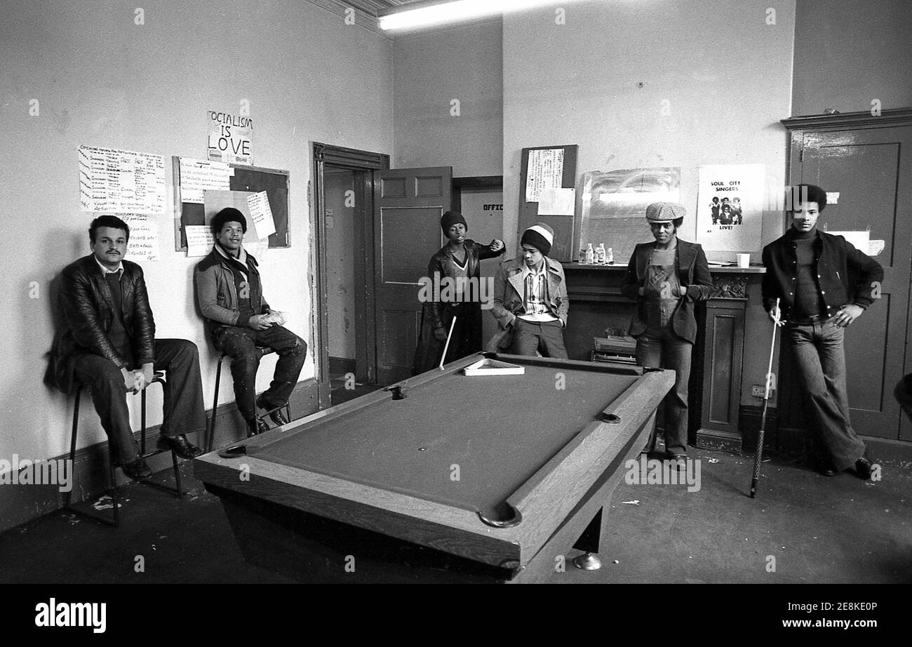 La vraie chose British Black Soul groupe dans Toxteth Liverpool 8 en 1977 Banque D'Images