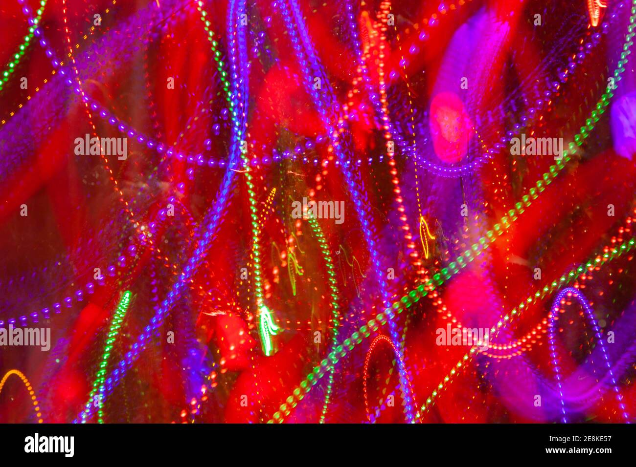 motifs abstraits et squiggly multicolores Banque D'Images