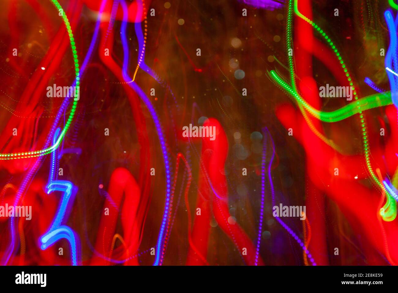 motifs abstraits et squiggly multicolores Banque D'Images