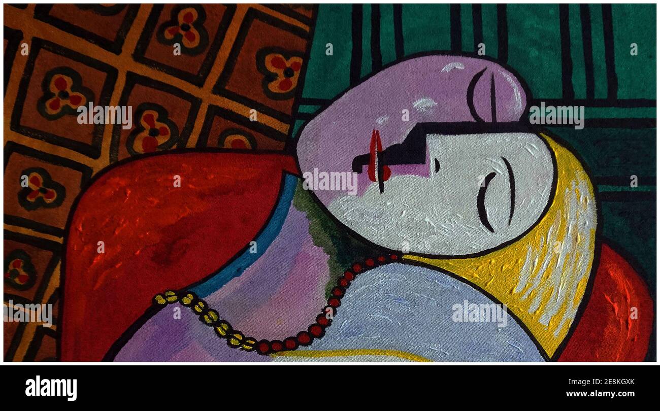 Art ,peinture à l'huile ,Résumé ,arrière-plan ,moderne ,Triangle ,courbe ,,carré ,cercle,thaïlande , face Banque D'Images