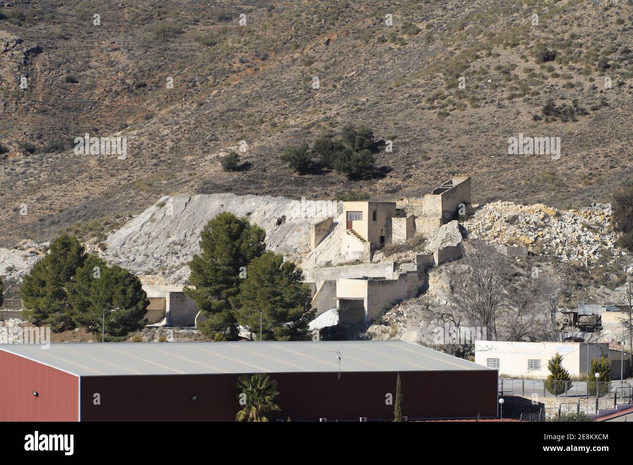 Usine de marbre à Cantoria, Espagne Banque D'Images